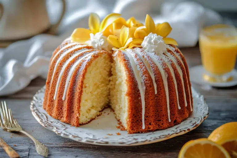 Pina Colada Pound Cake