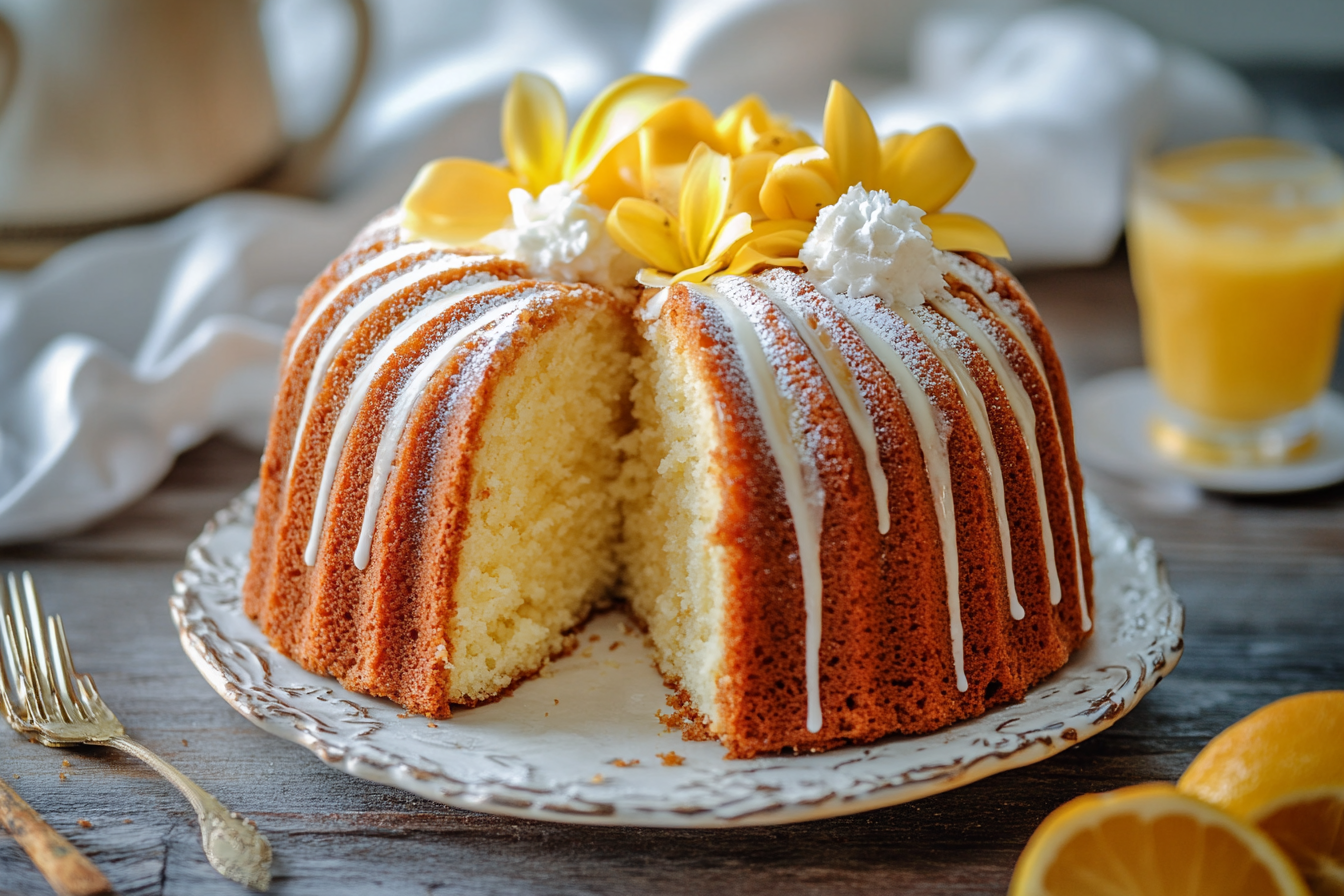 Pina Colada Pound Cake