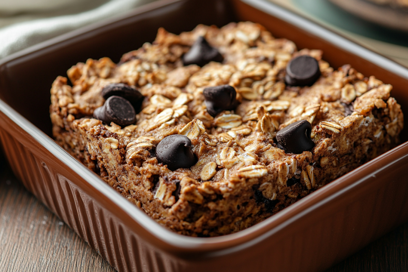 Chocolate Chip Zucchini Baked Oatmeal