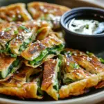 Crispy Vegetable Pancakes with Asian Dipping Sauce