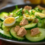 Cucumber Apple with Egg Salad