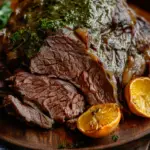 Oven-Roasted Lamb Shoulder with Herb Sauce