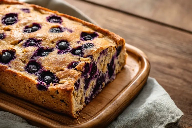 Blueberry Cottage Cheese Breakfast Bake