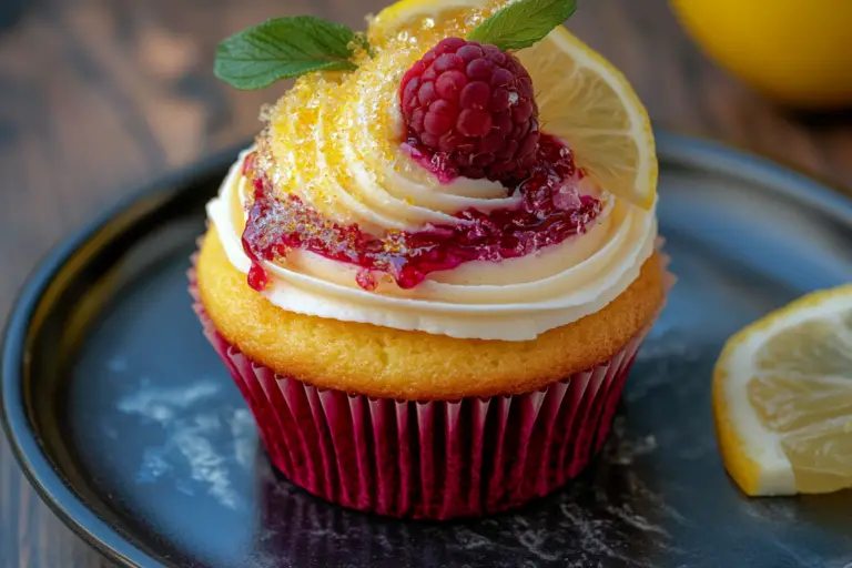 Raspberry Lemon Heaven Cupcakes