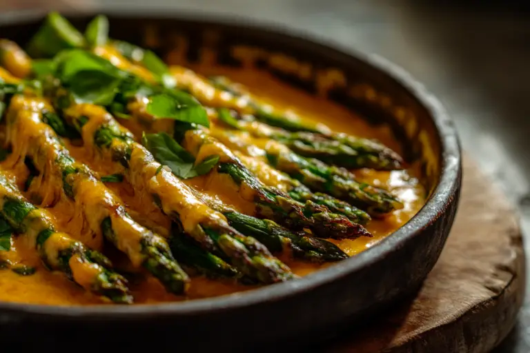 Cheesy Garlic Roasted Asparagus