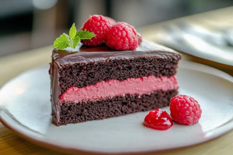 Chocolate Raspberry Truffle Cake