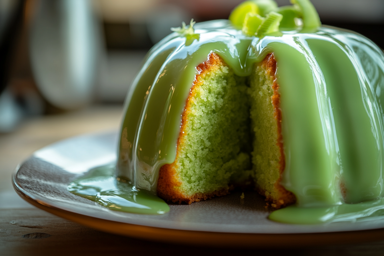 Key Lime Pound Cake with Key Lime Glaze