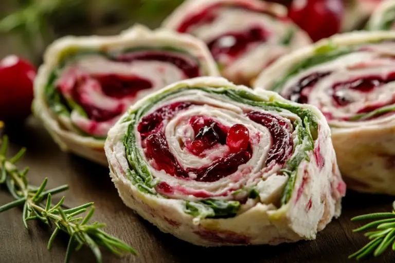 Turkey Cranberry Pinwheels
