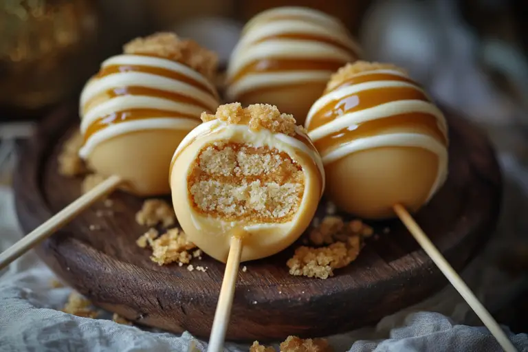 Hogwarts Butterbeer Cheesecake Pops