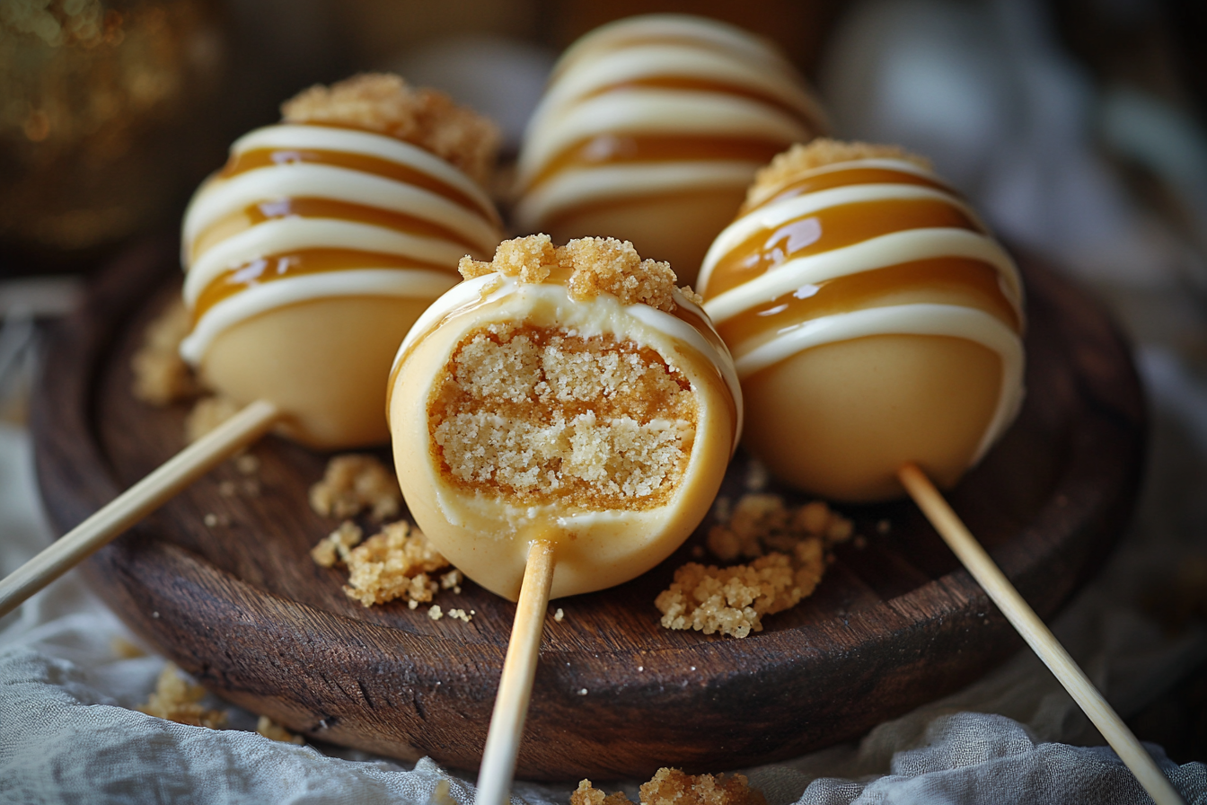 Hogwarts Butterbeer Cheesecake Pops