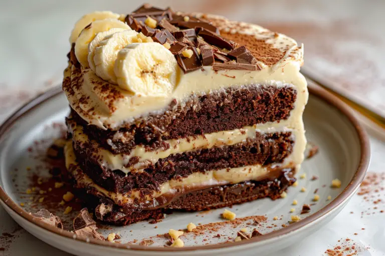 Double Chocolate Banana Layer Cake