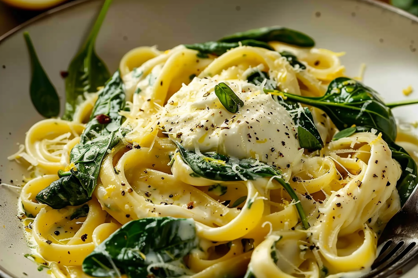Lemon Ricotta Spinach Pasta: A Bright and Creamy Delight