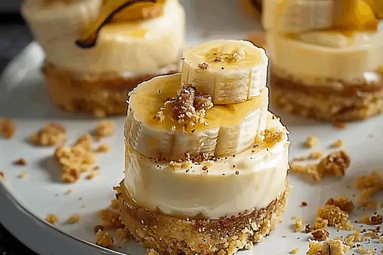 Mini Banana Pudding Cheesecakes