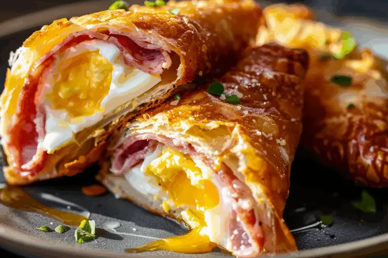 Salami Egg and Cheese Pockets