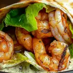Grilled Shrimp Caesar Wraps
