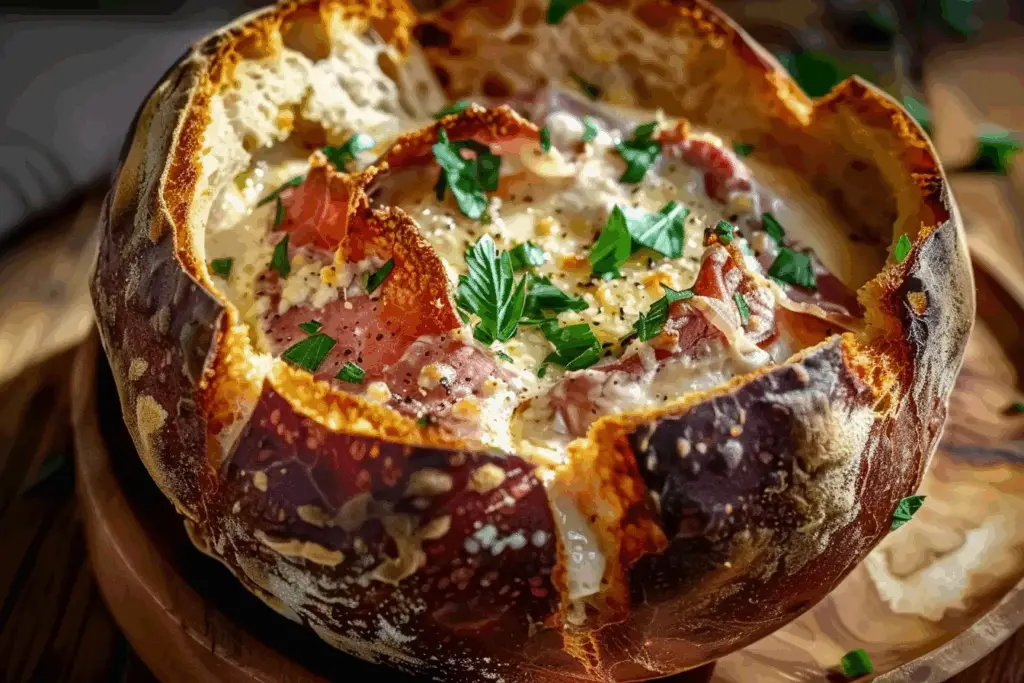 Reuben Dip in a Rye Bread Bowl