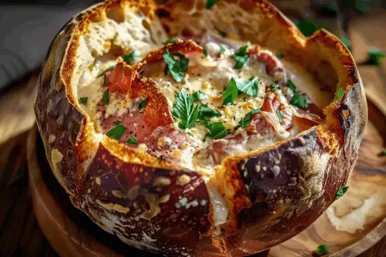 Reuben Dip in a Rye Bread Bowl